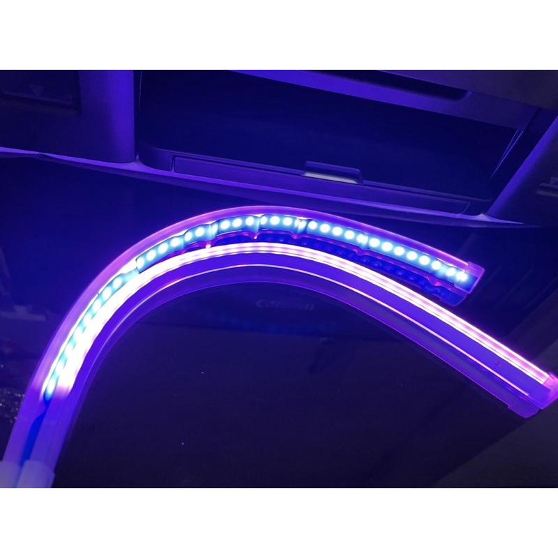 lampu alis lampu led alis slim motor mobil fleksibel DC 12volt running