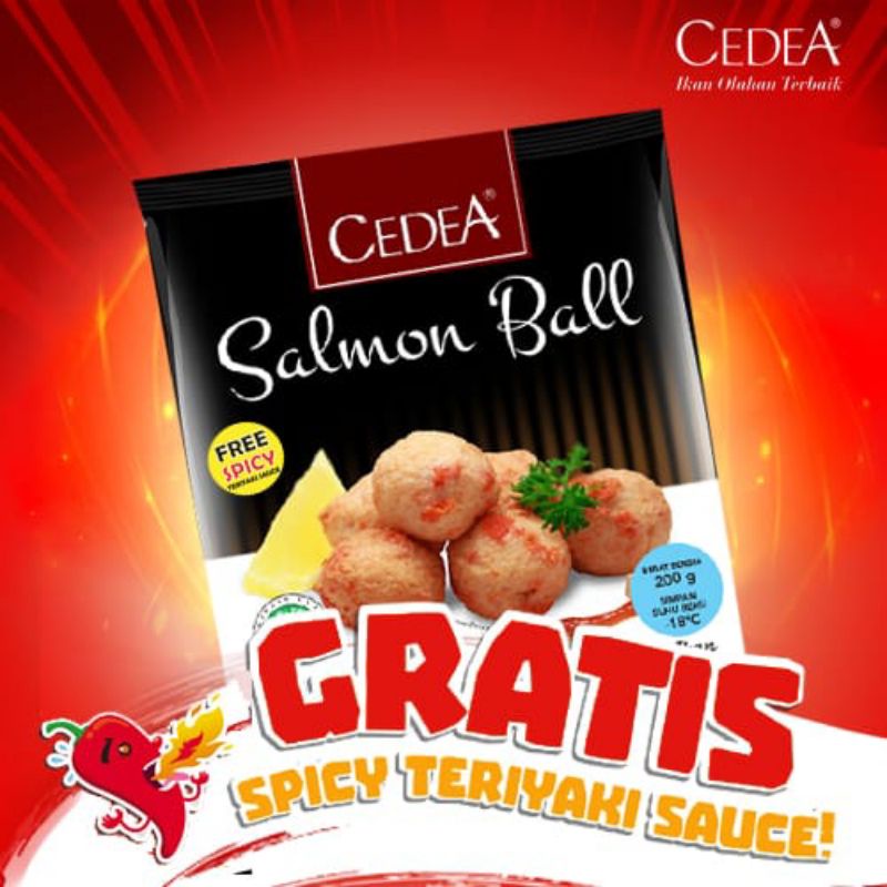 

CEDEA SALMON BALL 200GR (FREE SAOS SPICY TERIKAYI)
