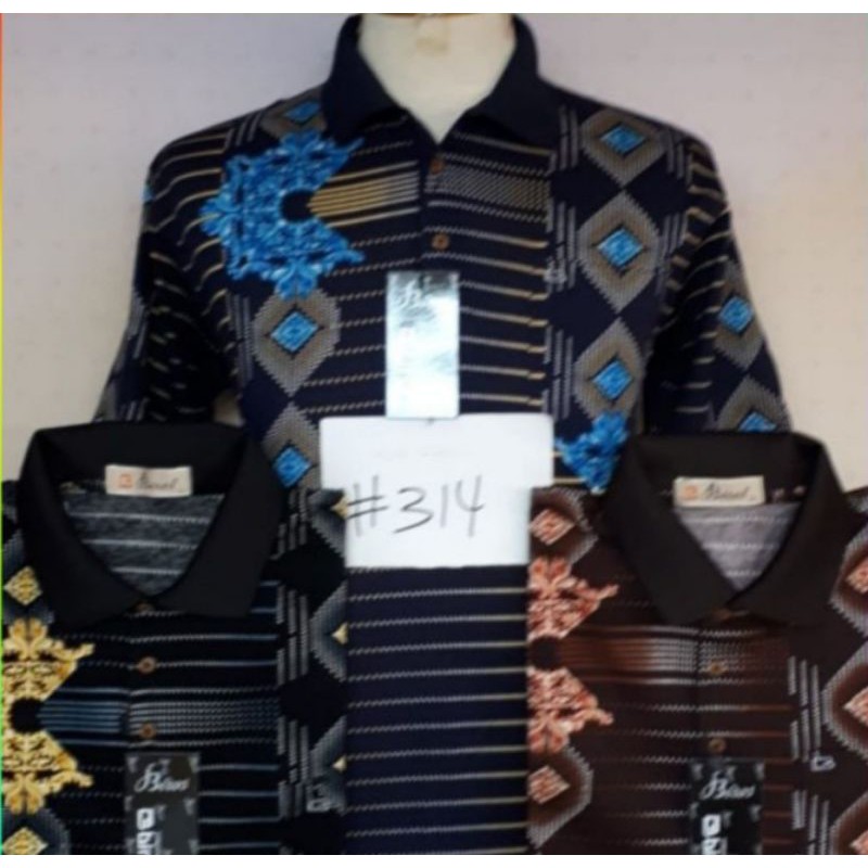 Biros kaos kerah import (motif RANDOM)