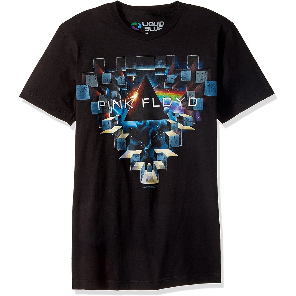 KAOS Liquid Blue Men's Pink Floyd Space Window Short Sleeve T-Shirt