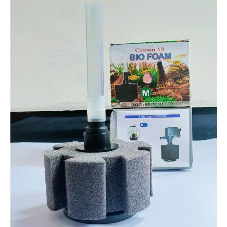 BIOFOAM BIOSPONGE CROWN 58 SIZE M mini filter internal filter Penyaring Aquarium Aquascape