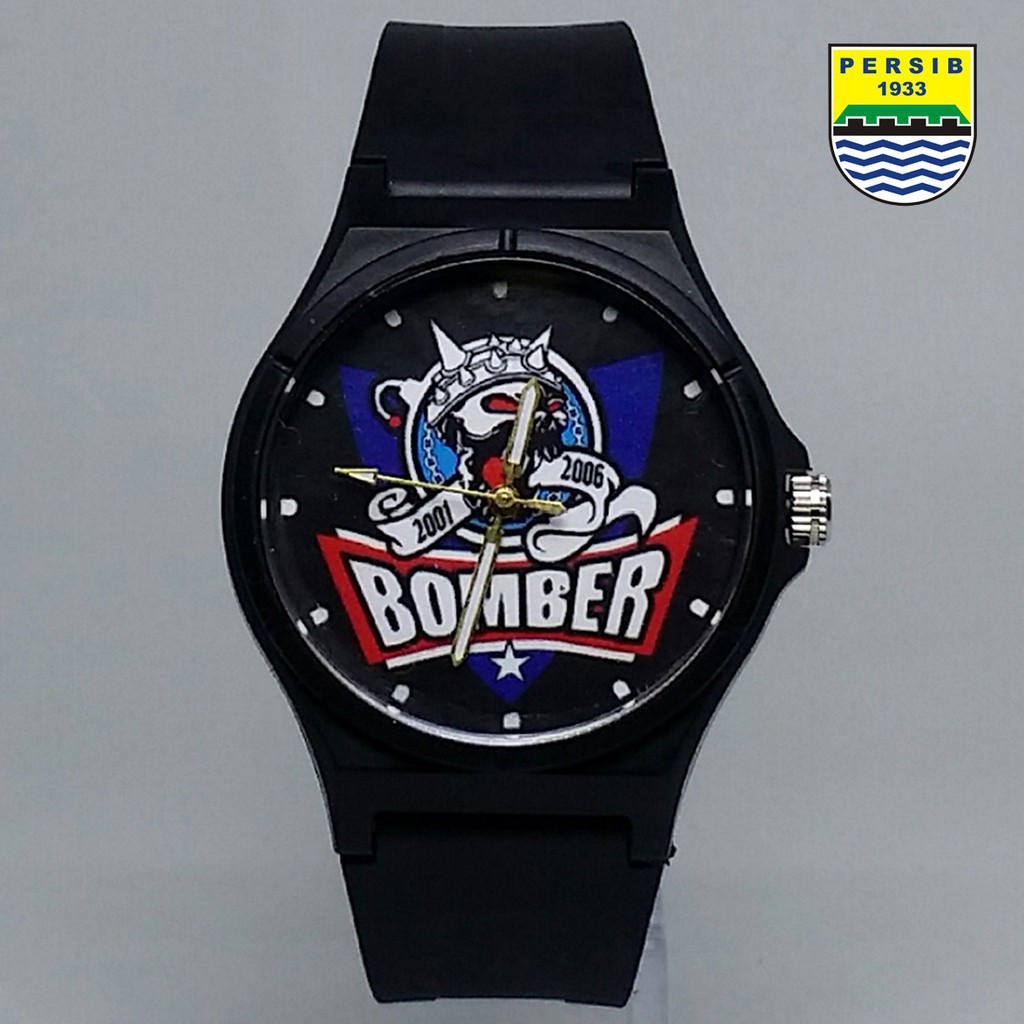 JAM TANGAN PERSIB BOMBER ANTI AIR (+BOX JAM BB &amp; +BATREI CADANGAN)