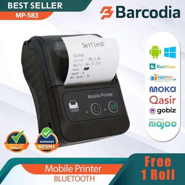 Mini Thermal Mobile Printer BLUETOOTH IWARE MP-583 support Moka Pos/ Printer Portable Thermal 58mm