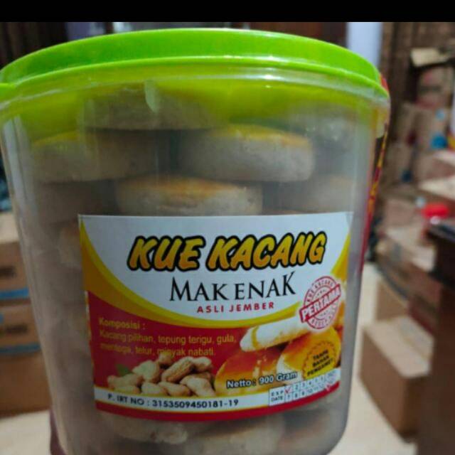 

Termurah Distributor Grosir Reseller Kue Kacang Mak enak ORIGINAL Jember 1 koli isi 32 Toples
