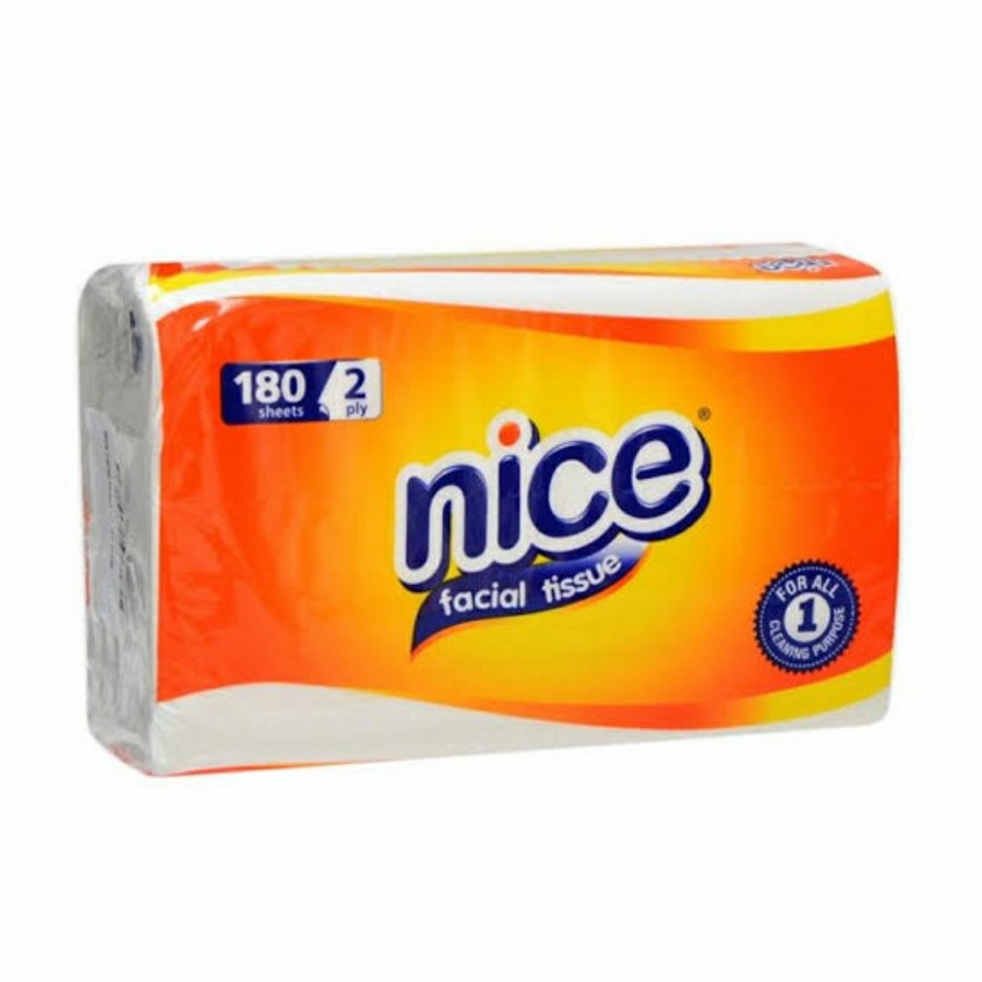 Nice Tissue Kering Facial Tissue 180gr Daya Serap Tinggi - 12Pack