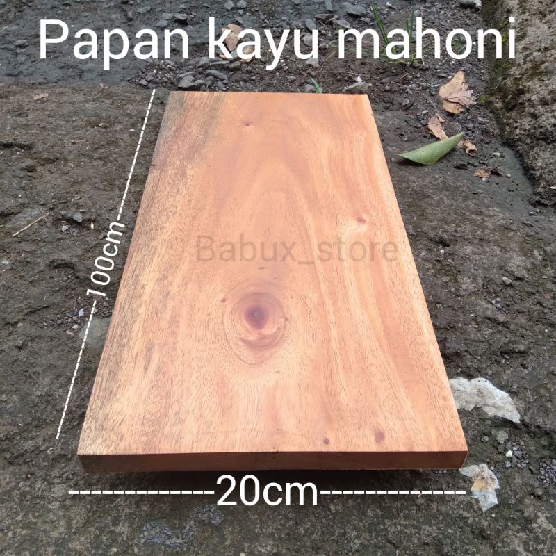 Papan kayu mahoni 100×20×2cm