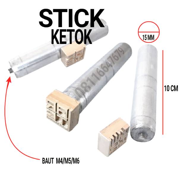 

Stik gagang plat emboss ketuk kulit leather punch connector