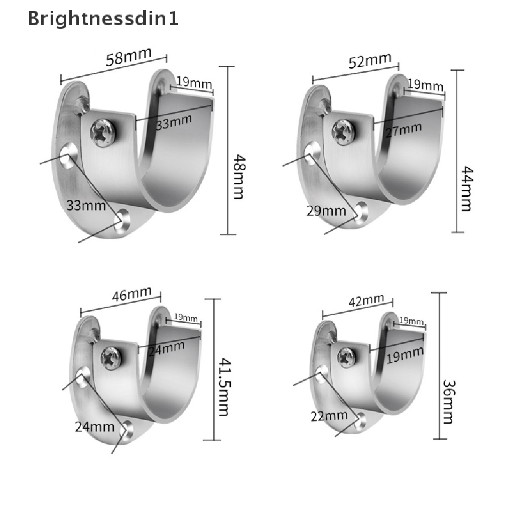 1 In 1 Tiang Flens Dasar Kursi Bentuk Bulat Bahan Stainless Steel Tebal Dapat Disesuaikan Untuk Butik