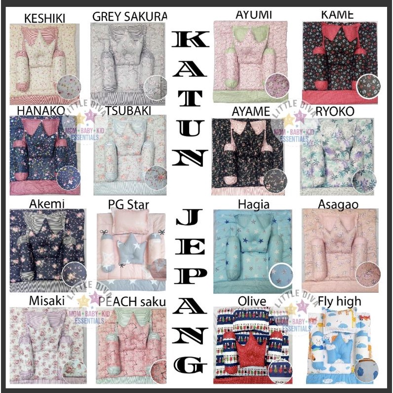 JP HANAKO - Bed Set Bayi KATUN JEPANG Bed Cover Bayi Sarung Lepas Selimut