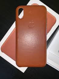 APPLE Iphone X - Leather Case Original Case Iphone