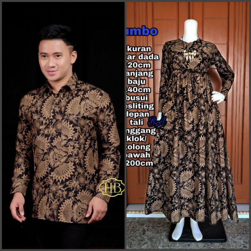 Baju Batik Couple M L XL XXL XXXL