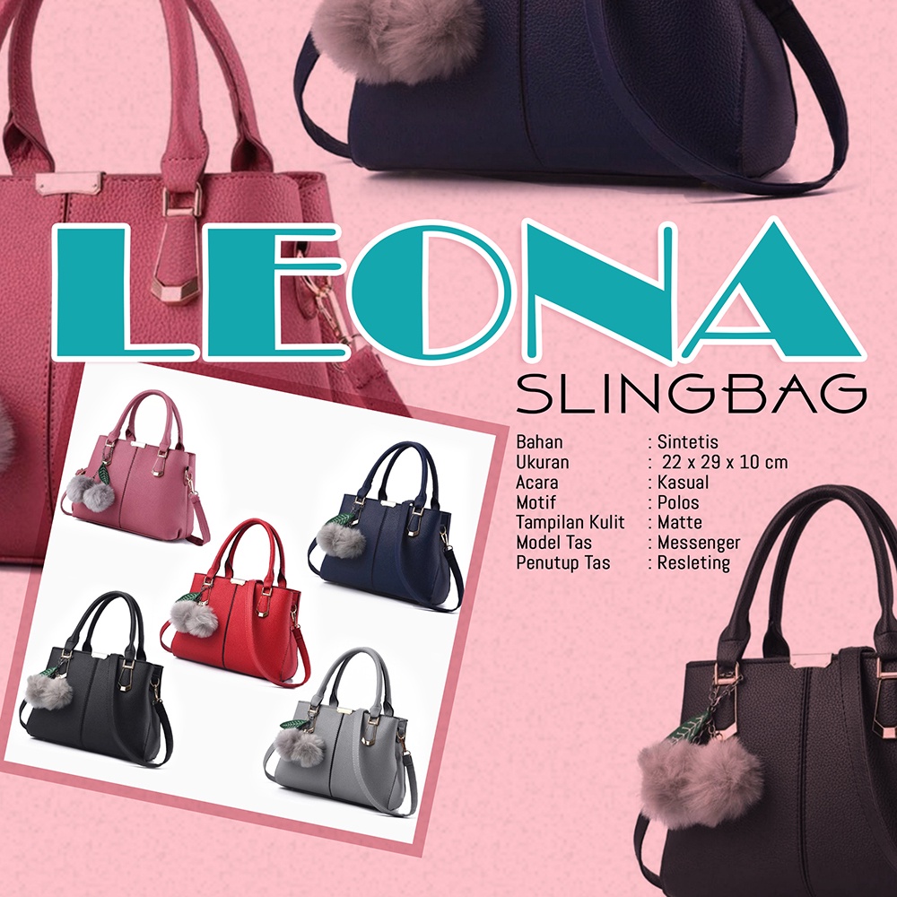 Tas Selempang Wanita Tote Bag Leona Elegant Slingbag ET11