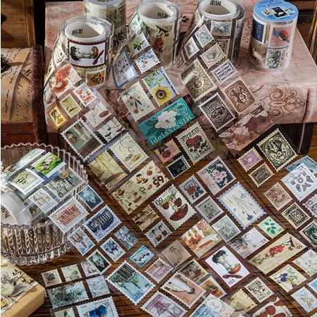 

HI451 Stiker Motif Perangko Vintage Retro Untuk Menghias Jurnal Diary