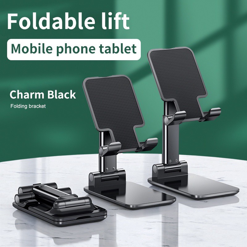 【Beli dua diskon 20%】 GOOJODOQ Folding Dekstop Phone Stand Mini Universal Adjustable Phone Holder