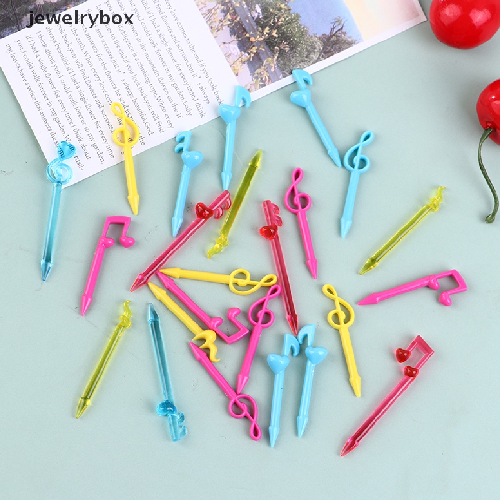 24pcs / set Garpu Buah / Kue / Dessert Mini Motif Kartun Untuk Anak