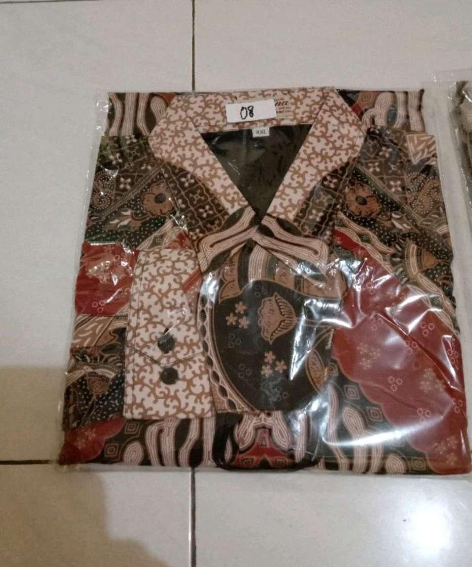 Batik Cowok Lengan Panjang Slimfit Terkini Batik Pria Lengan Panjang Produksi Batik Aluna Gba 008