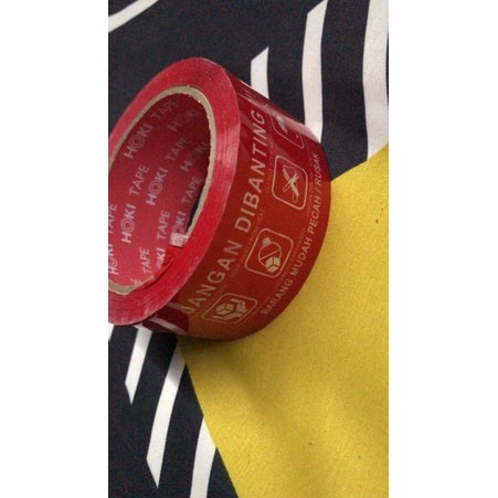 

Lakban paket lengkap JANGAN DIBANTING 100 yard.