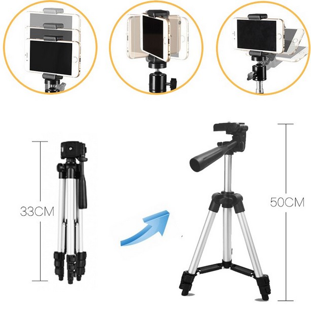 [600 gram] Tripod 3110A Weifeng Untuk HandPhone Dan Kamera Free Hold U COD Tripod 3120-5