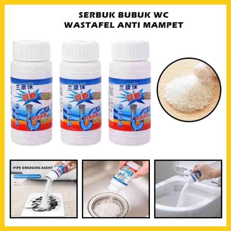 Serbuk anti mampet serbuk pembersih