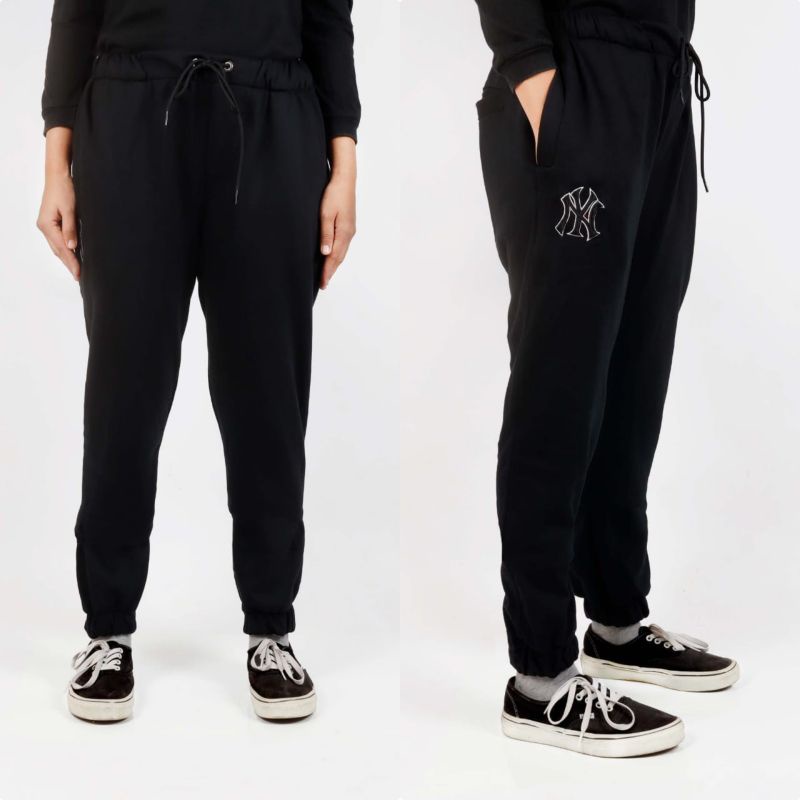 CELANA PANJANG JOGGER MLB NEW YORK YANKEES LOGO BORDIR PREMIUM MIRROR FULL TAG