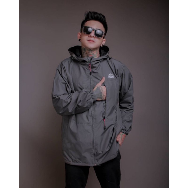 JAKET PRIA WANITA OUTDOOR WINDBREAKERS WATERPROOF UNDER PLEASUR THE BOJIEL