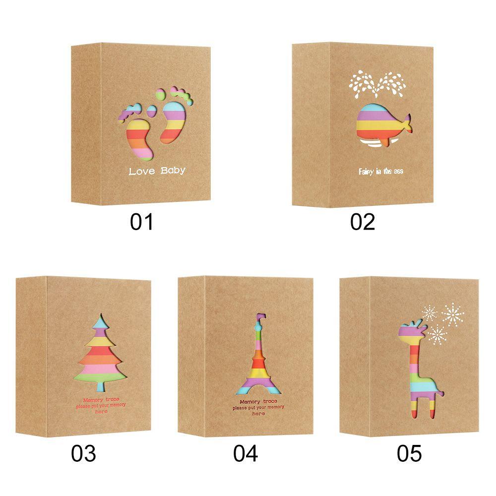 R-flower Album Foto Gambar Case Collection Card Booklet Untuk Anak 6inch Scrapbooking Gambar Case