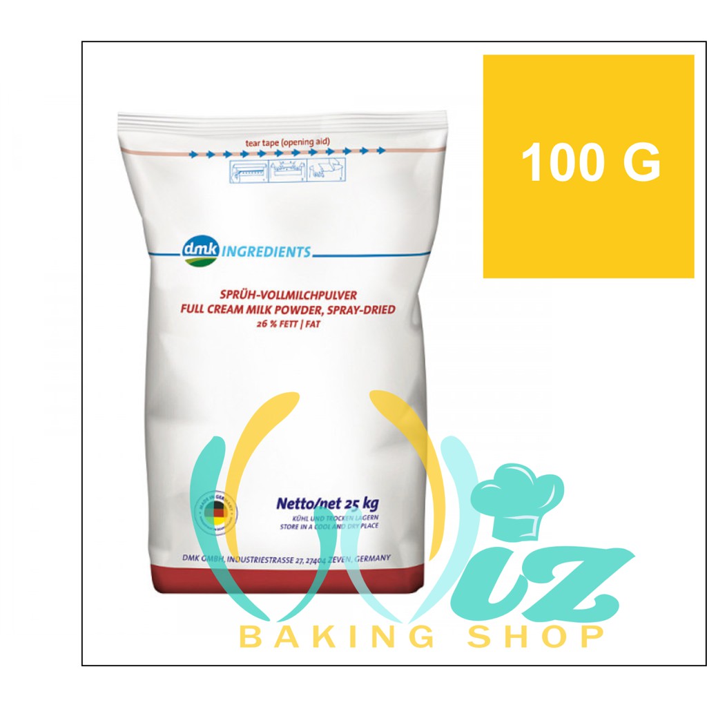

100g susu bubuk full cream DMK import