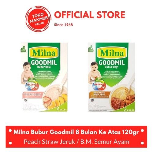 MILNA BUBUR GOODMIL 8 BULAN KE ATAS 120GR