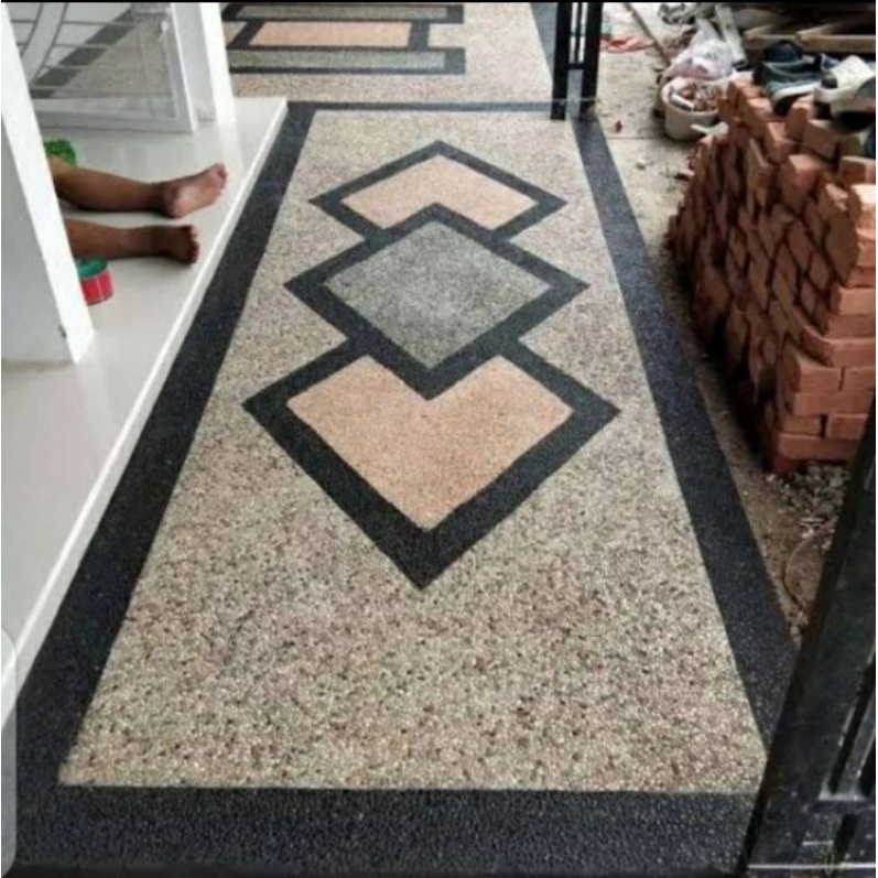 Batu Coral Sikat Carport Garasi