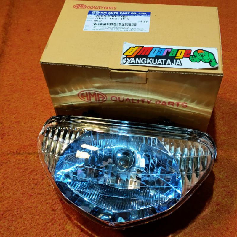 headlamp mio sporty blue HMA thailand lampu depan mio lama blue reflektor depan mio old original HMA