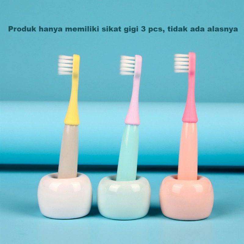 Sikat Gigi Anak - Sikat Gigi Jamur - 1Set isi 3pcs