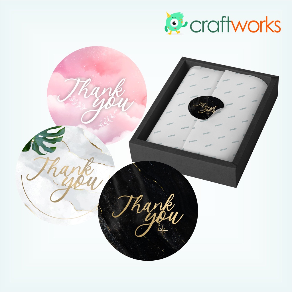 

STICKER THANK YOU 5 CM CHROMO - ISI 40 PCS