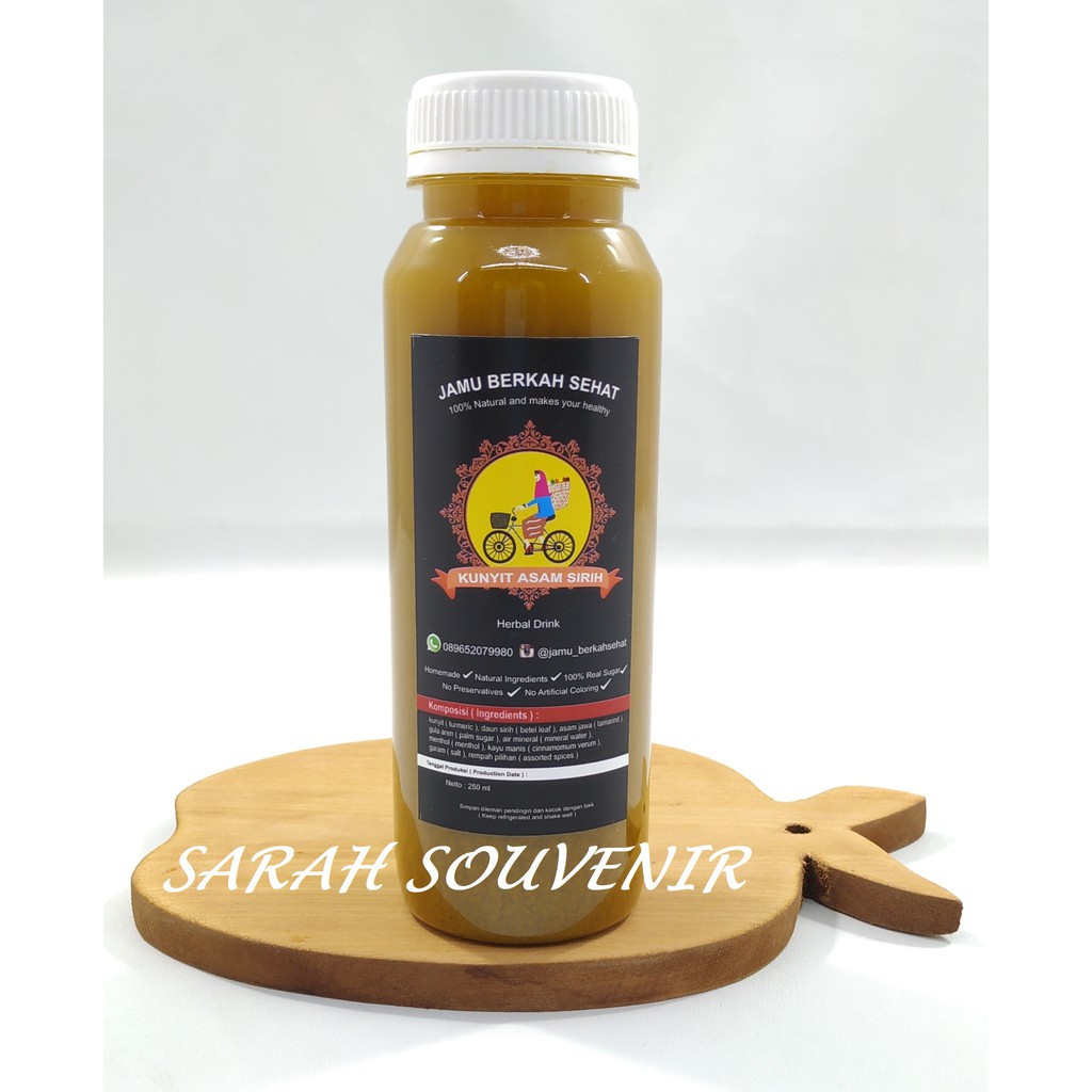 

Jamu Kunyit Asam Sirih 250 ML Jamu Berkah Sehat