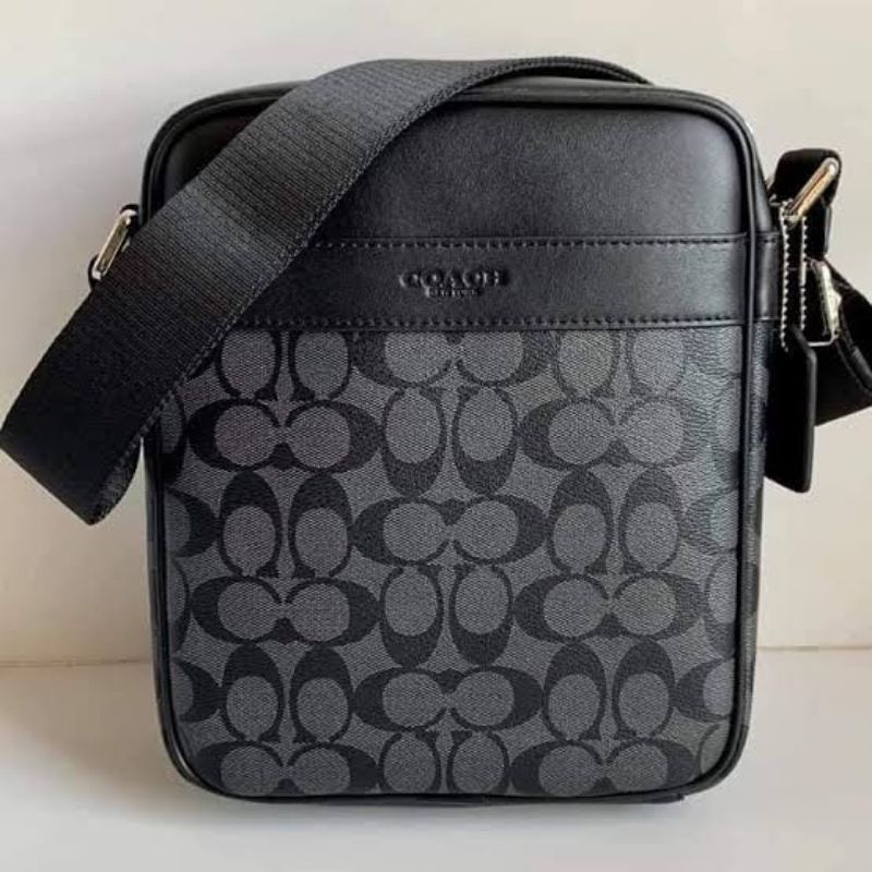 coach flight bag tas slempang pria original asli