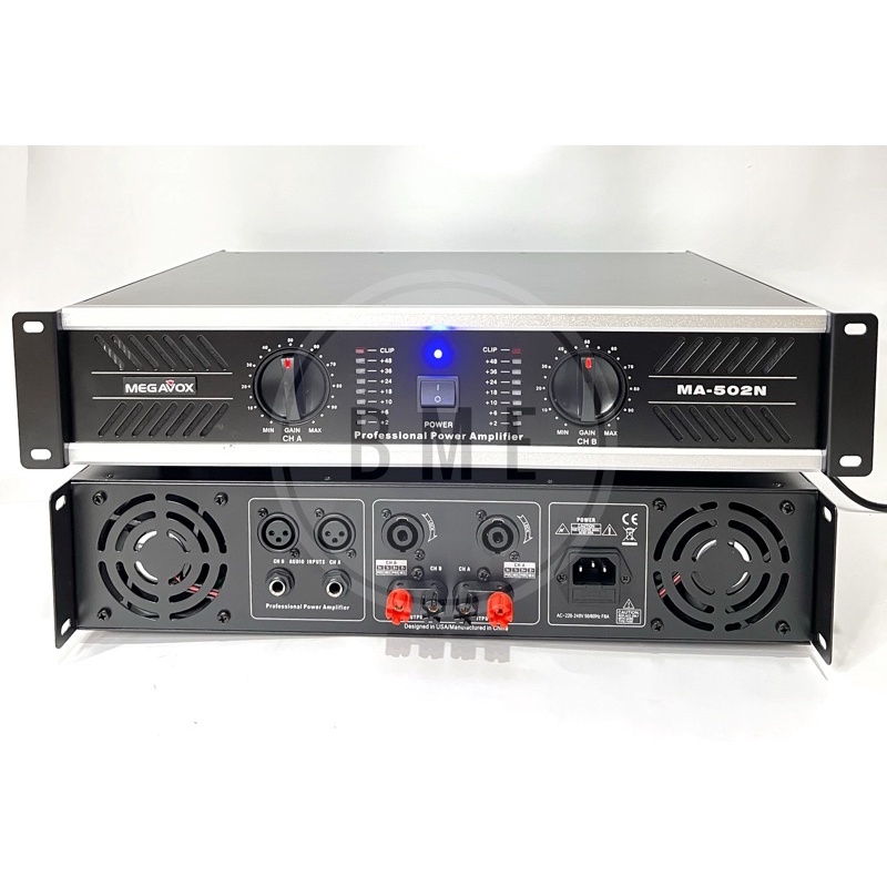 POWER AMPLIFIER MEGAVOX MA 502 POWER AMPLI MEGAVOX MA502 ORIGINAL