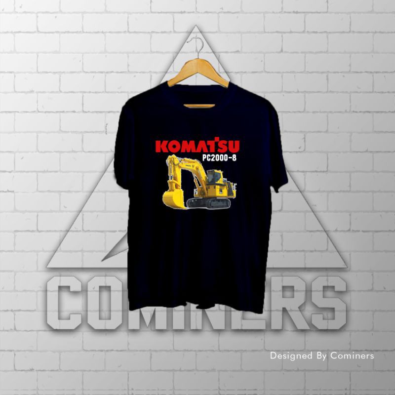 Kaos Tambang Batubara PC2000 / Kaos Komatsu / Excavator / Konstruksi / Loader