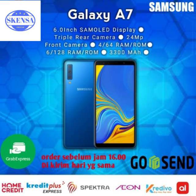 SAMSUNG A7 2018 4/64GB GARANSI RESMI