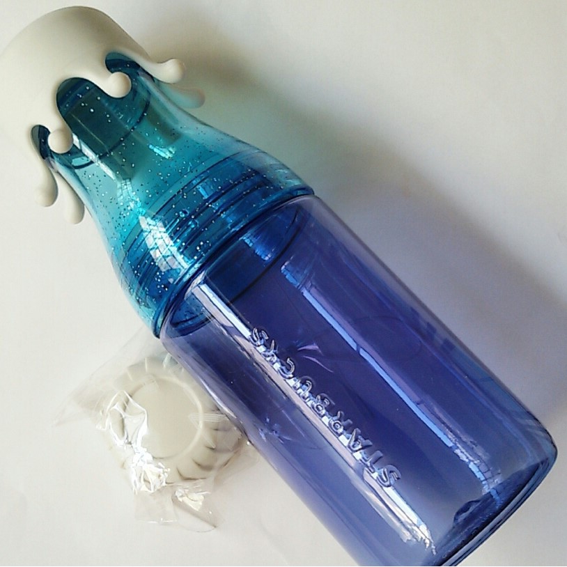 Sunny Bottle Blue White Splash Lid Summer 2016 17 Oz Tumbler Starbucks Original