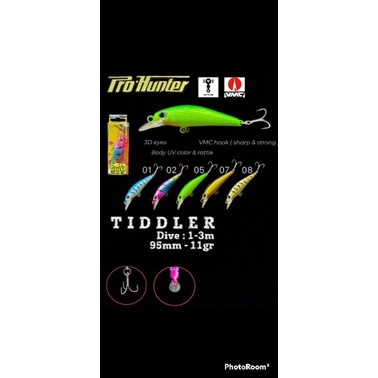 UMPAN LURE MINNOW PRO HUNTTER TIDDLER 9.5 cm, 11 gr