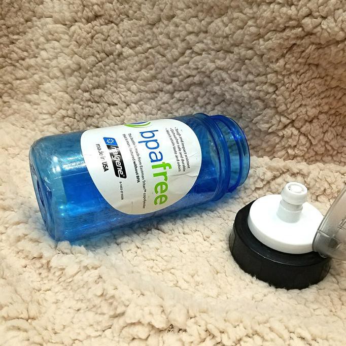 Bottle Nalgene Mini Grip blue Atb Cap 12oz 300ml botol minum Original