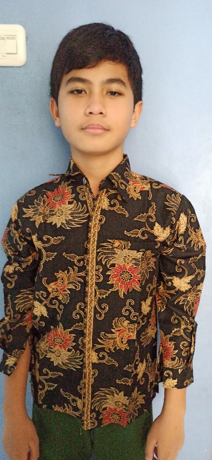 Kevin Atasan Kemeja Batik Tangan Panjang Anak-anak M-xxl