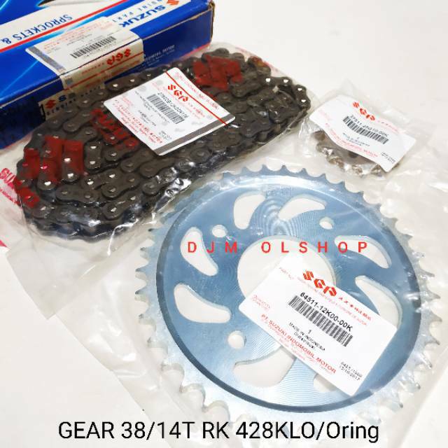 GEAR SET SUZUKI SATRIA FU INJEKSI ORI SGP 27000-12K00-KIT