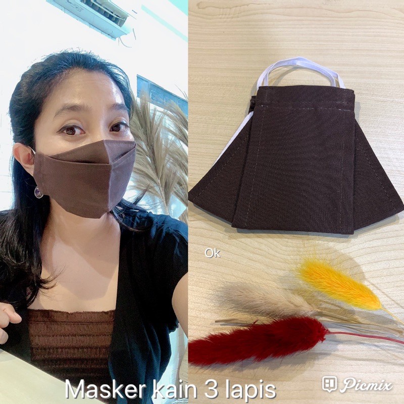 masker kain 3 lapis