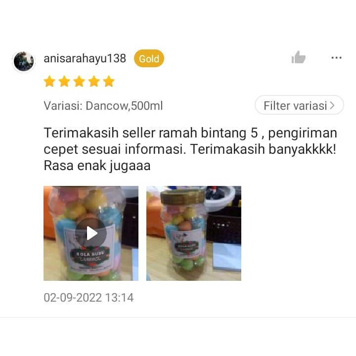 Bola Susu | Bola Susu Dancow | Bolsu Ganemol 500ml