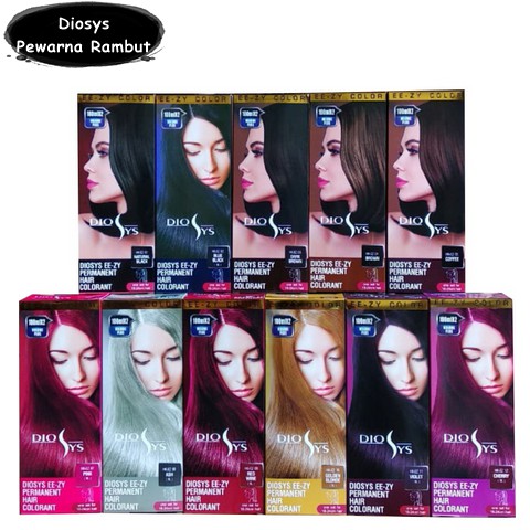 DIOSYS EE-ZY COLOR Permanent Hair Colorant / Vitamin Rambut 100ml / 40ml