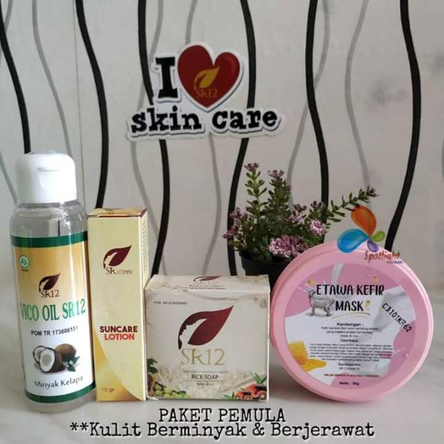 Paket pemula SR12 SKINCARE / paket remaja sr12