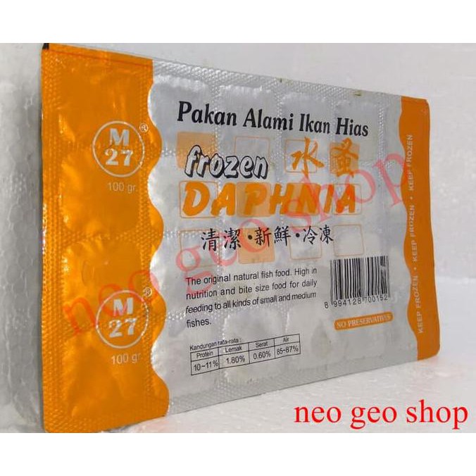 

Kutu Air Beku / Frozen Daphnia 100Gr