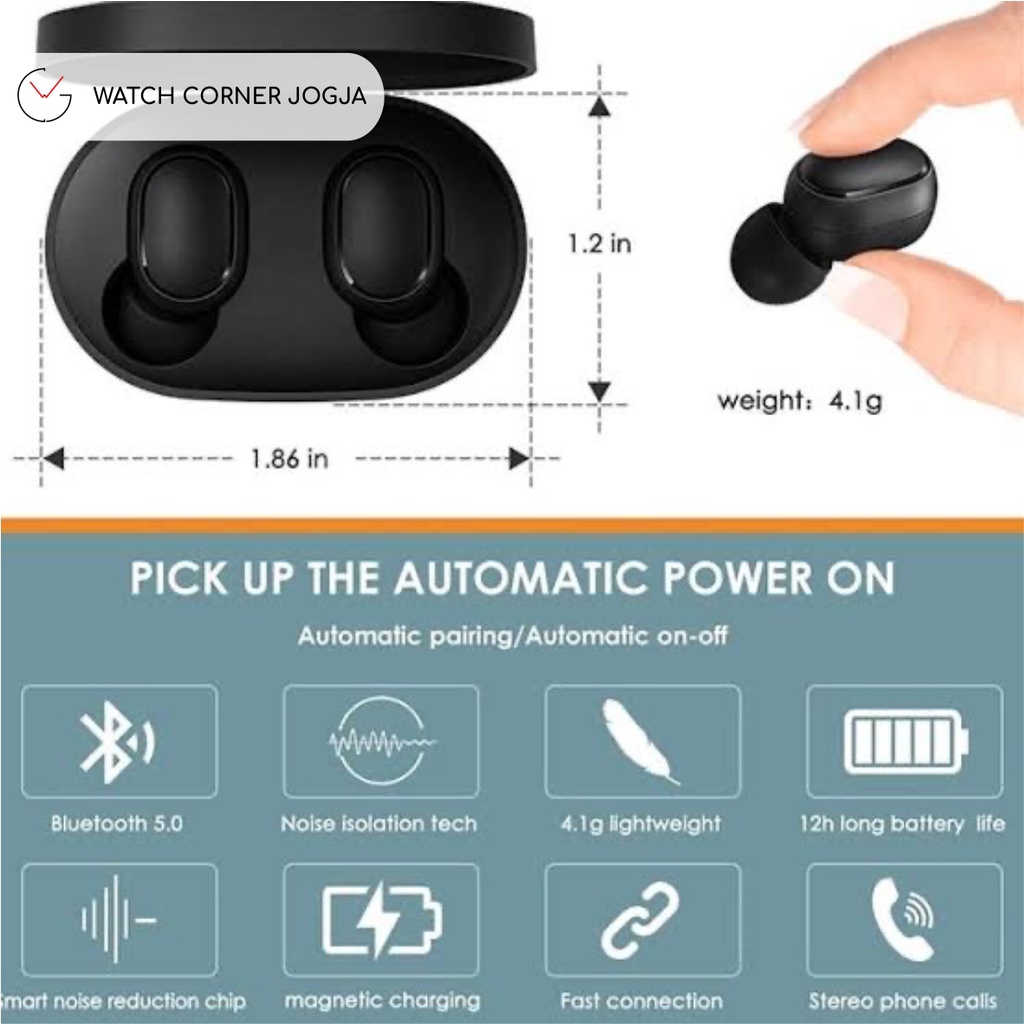 Xiaomi Redmi Airdots 2 TWS Bluetooth Earbuds Earphone ORIGINAL-1
