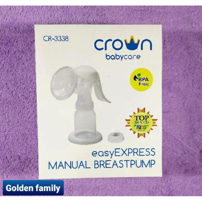 Pompa Asi Crown CR 3338 Easy Express Manual Breast Pump CR -3338 + free bubble