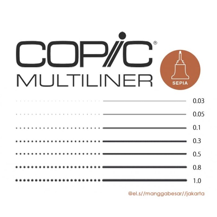 

Mudah Copic Multiliner Sepia Berkualitas